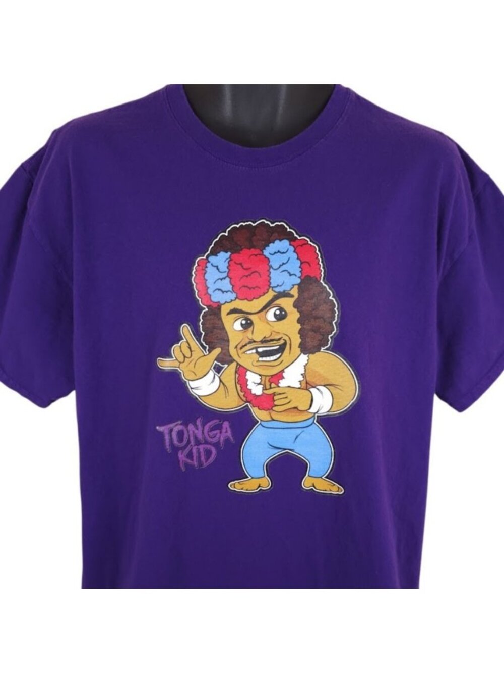 Sam Fatu T Shirt Mens Size XL Purple The Tonga Kid Professional Wrestler